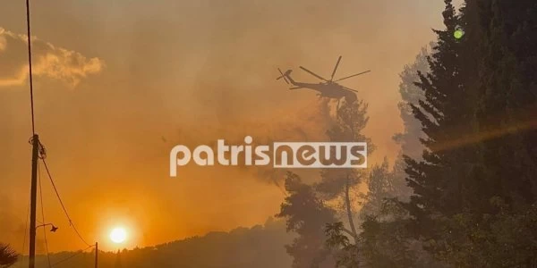 Συνεχείς αναζωπυρώσεις στην Αρχαία Ολυμπία – Δύσκολη η κατάσταση σε Μεσσηνία και Ανατολική Μάνη